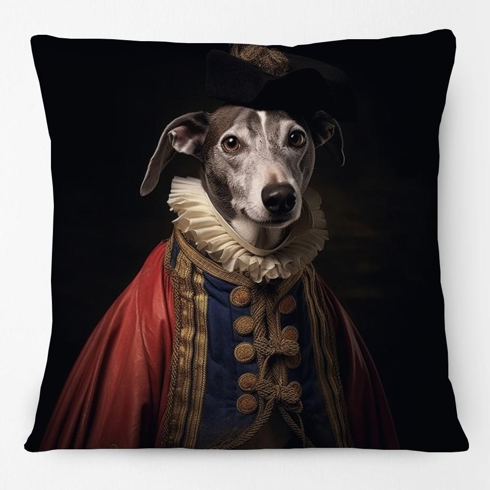 European Vintage Retro Royal Dogs Cats Pets Doodle Print Decorative Sofa Throw Pillow Case Cushion Cover