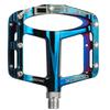 XPEDO SPRY Bicycle Left and Right Mountain Road Chromoly XMX24AC0BL Pedals, Set, Bike, Bike, Flat, Lightweight, Aluminum, Spindle, Blue,