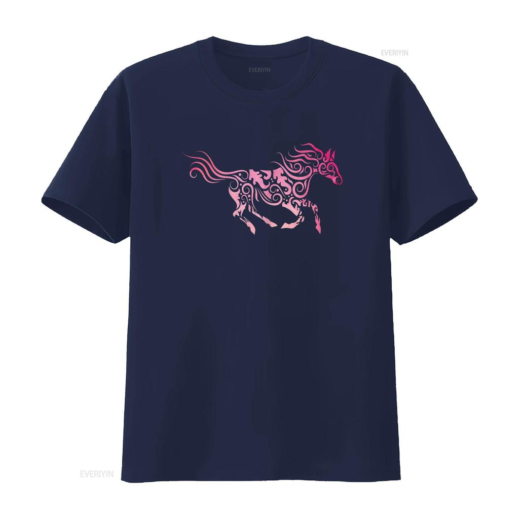 Fast Watercolor Horse T Shirt for Girls Women vintage Washed Versatile Breathable Soft designer clothes fashion Stylish