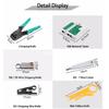 11PC LAN Network Crimper Plier Hand Tool Repair Cable Tester Cat5 Ethernet Connector Test RJ45 Stripping Cable Mak Kit