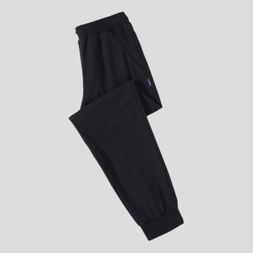 Kinder-verdickte Marineblau, Schwarz und Grau Sporthosen mit Bündchen - Unisex Schuluniform für Jungen und Mädchen (Frühling Herbst)
