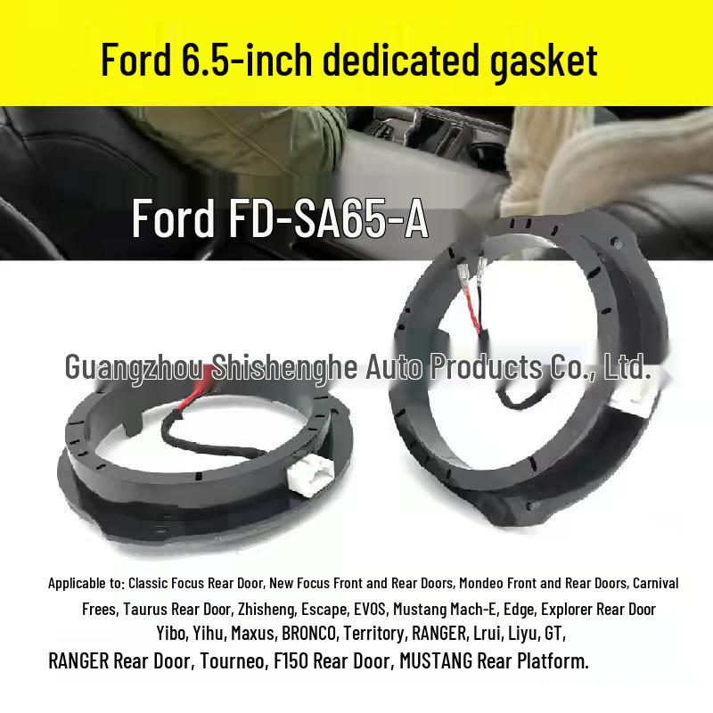 6.5" Speaker Gasket Bracket for Toyota, Honda, Nissan, Changan, Ford, VW Door Modification