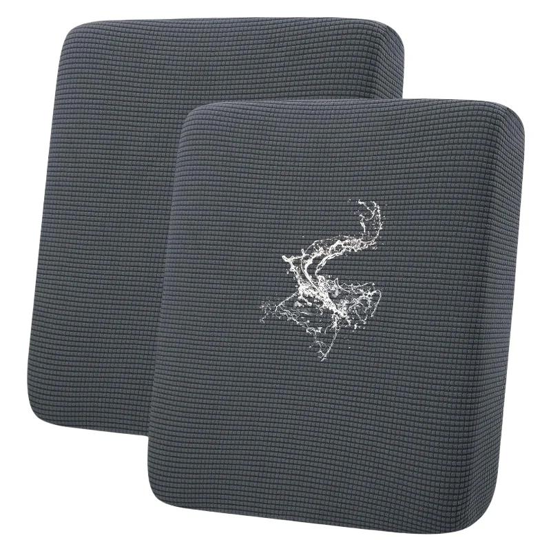 

1 шт. Чехол на сиденье дивана Эластичный жаккардовый чехол на диван Чехол на подушку дивана для гостиной Чехол для дивана Полосатый узор Plus XL-4 Seat темно-серого