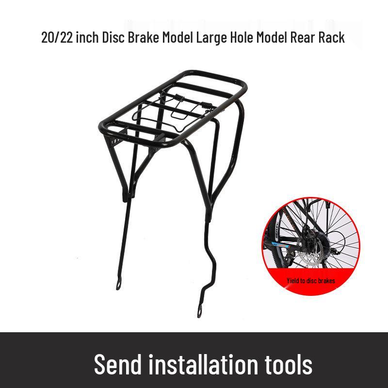 Multifunctional Rear Rack: Carrier for People, Clothes, Mountain Bikes, Children's Bicycles, Cargo, and Folding Bikes.