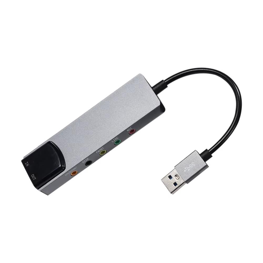 Externe USB-Soundkarte Glasfaser SPDIF-Soundkarte AC-3 DTS-Kopfhöreradapter 7.1 5.1-Kanal-Soundkarte Optischer Adapter für Notebook