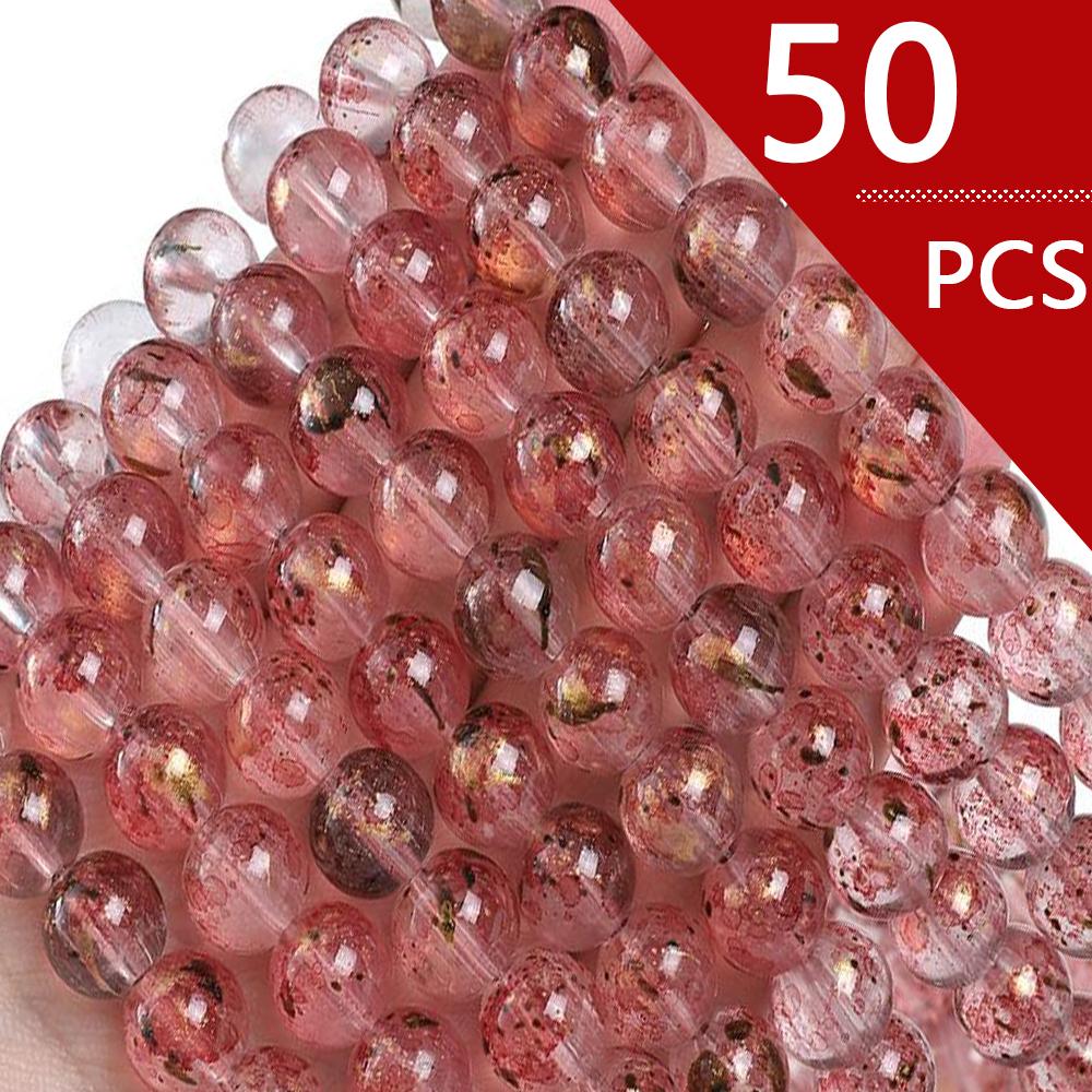 Japońskie i koreańskie rozmazujące się przezroczyste tusze posypywanie złotem szklane koraliki luźne koraliki ręcznie robione diy materiał do koralików akcesoria do bransoletek