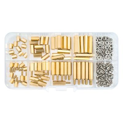 Spacer Hex Spacer Sleeves PCB Board/Boards Male Female Thread Standoffs Screws Nuts Brass Hex Screw Nut Assortment Kits