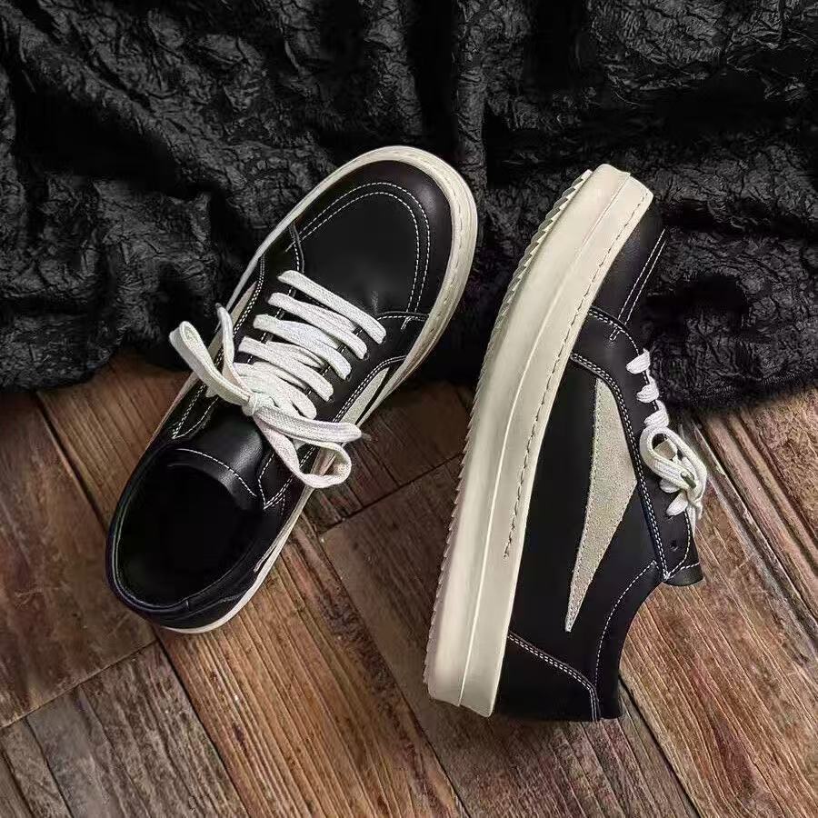 

High Street Retro Fatty Ding Shoes College Trendy Casual Shoes American Board Shoes Inverted Triangle Couple Bread Shoes 35【foot length 22.5cm】 чёрный