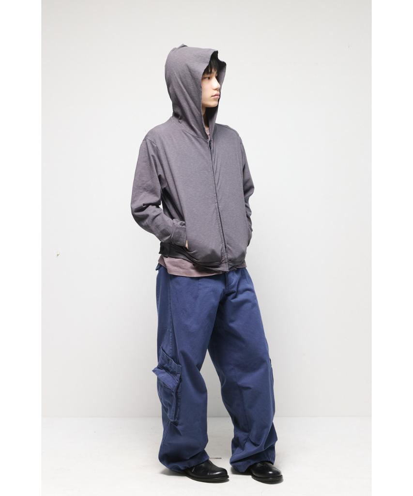 Hatchingroom Rough Hoodie Slub Graphite