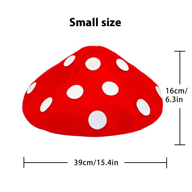 Mushroom Hat Cartoon Plush Beret Cosplay Party Adult Children Holiday Celebration Stage Performance
