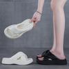 Thick-bottomed bread casual one-word slippers for women's outer wear summer new heightening fashion beach cool slippers