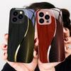 Wood Grain Mesh Black For iPhone 16 E 15 14 13 Plus 12 Mini 11 Pro Max XR Xs X 7 8 P Lus 6 6S 22 16E Tempered Glass Phone Case