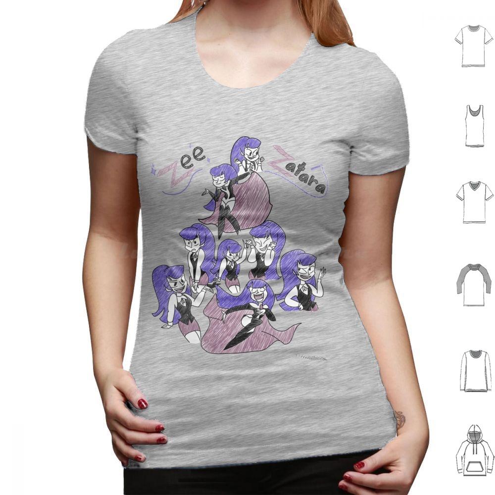 Sketchy Zee Zatara T Shirt Cotton Men Women DIY Print Zee Zatara Comics Zatana Superhero Girls Cartoon Magic Cartoons Magician