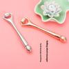 Metal Eye Cream Stick Double Head Ball Eye Face Massage Stick Facial Serum Apply Introduction Stick Face Cream Massage Stick