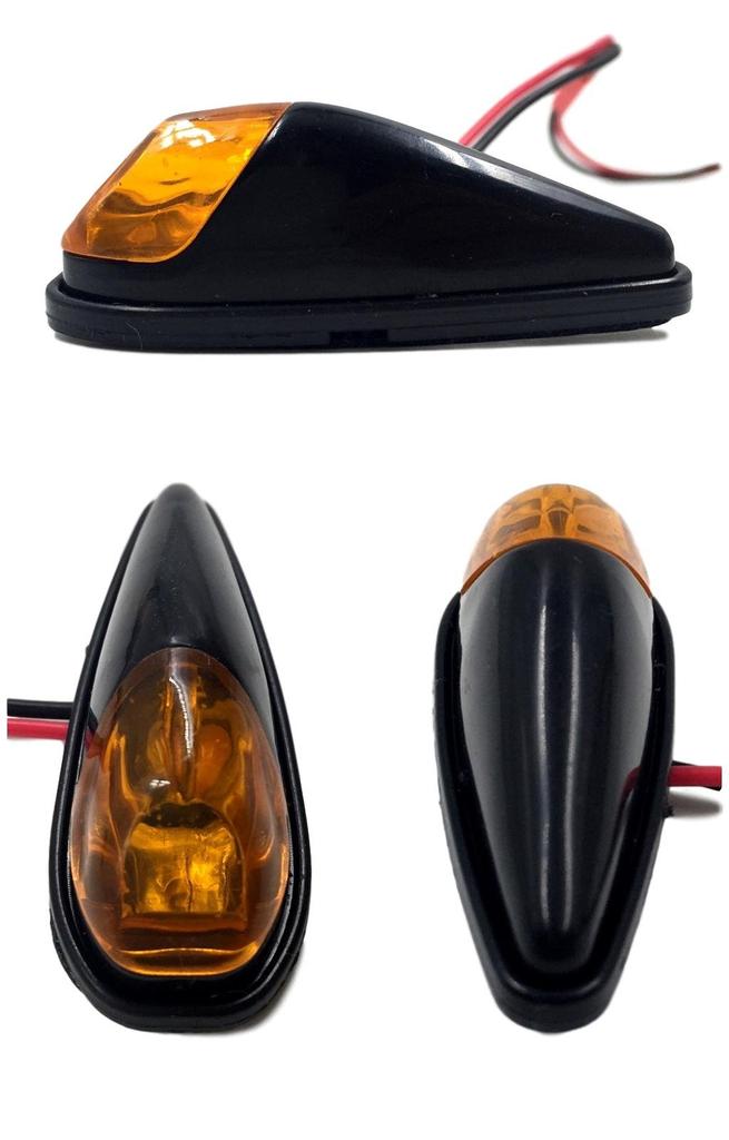 YJ Sports Tomtask Motorcycle Turn Signal, LED Paste Crucifixion, Universal Cowl, Left and Right