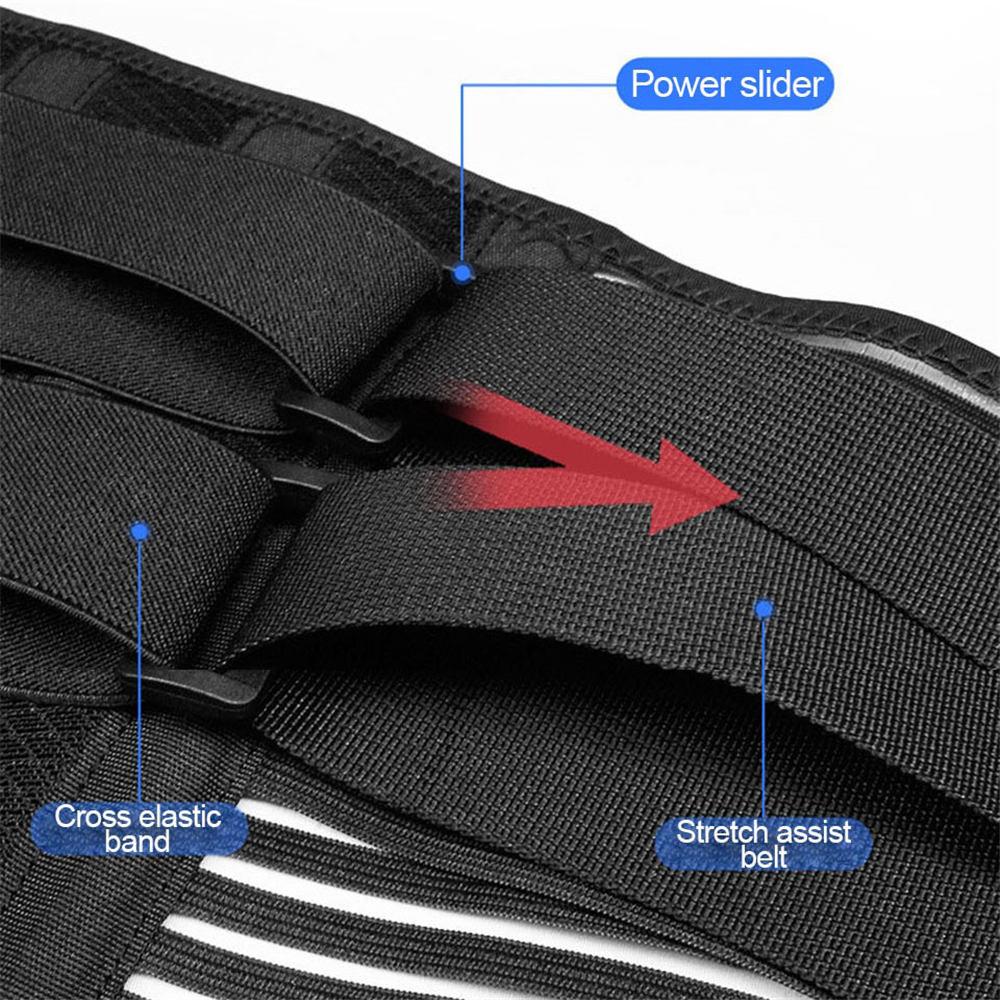 1Pcs Lower Back Brace with 6 Stays Anti-skid Orthopedic Lumbar Support Breathable Waist Support Belt for Gym Pain Relief