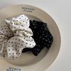 Chic French Polka Dot Scrunchie - Stylish Hair Tie Accessory