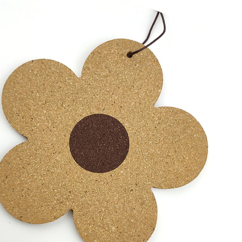 Květinová dřevěná podložka v severském stylu Květina ve tvaru korkové podložky Kuchyňská izolační podložka Jídelní stůl