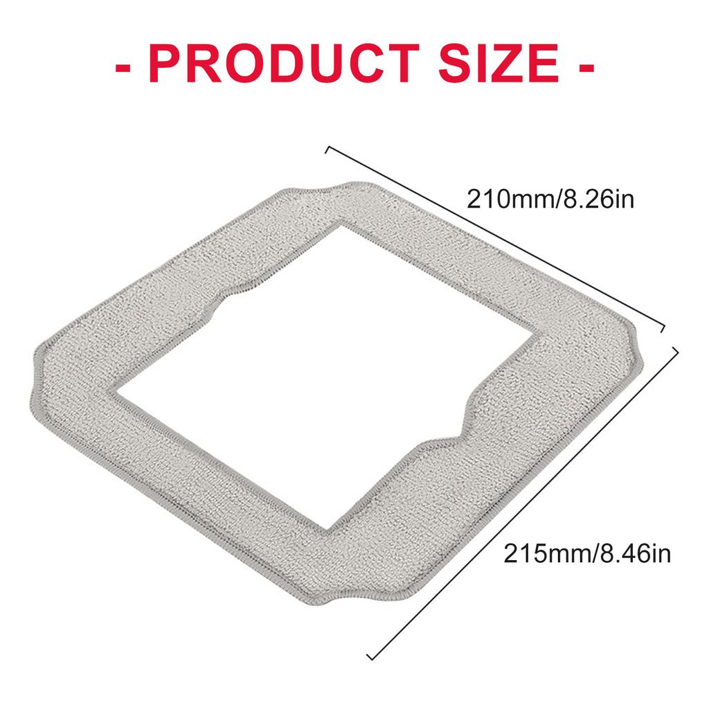 Pack Of 5 Polyester Fiber Cloths for Miniature Glass Cleaner Washable Wipes Replacement Pads Cleaning Robot Accessories