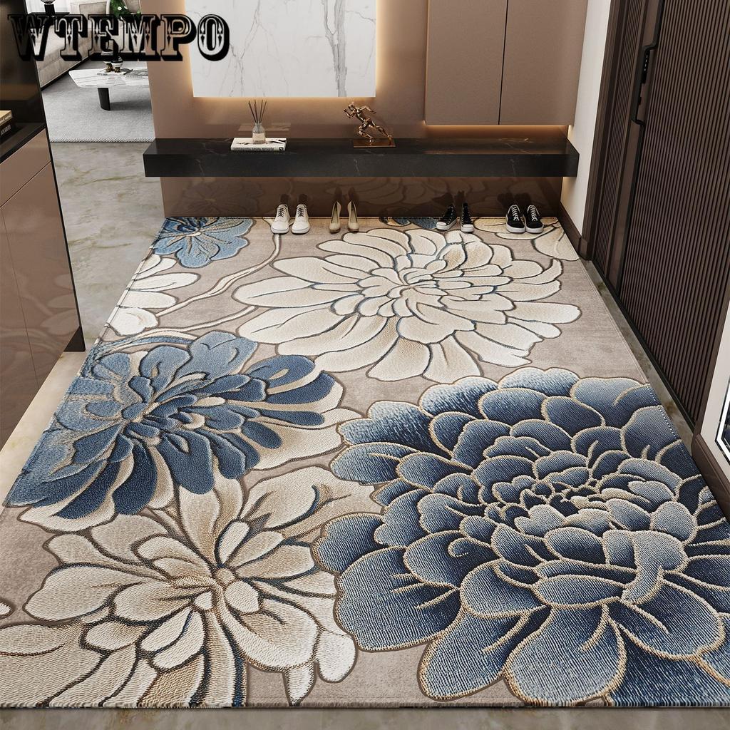 Entrance Mat Foyer Entrance Mat Home Floor Mat Light Luxury Dirt Resistant Anti Slip Entrance Carpet