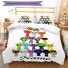 3pcs Custom Name Sprunki Bedding Set Duvet Cover Closure Includes 1 Duvet Cover & 2 Pillowcases, Soft and Comfortable for All Seasons.
