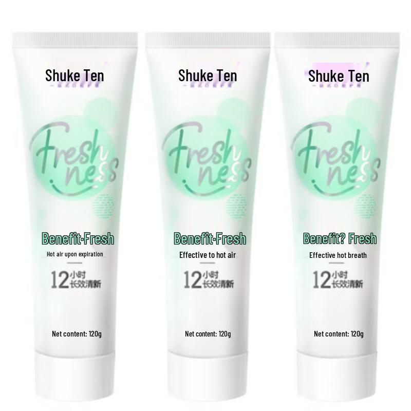 Shuke Fresh Fruit Refreshing Toothpaste (3x120g)