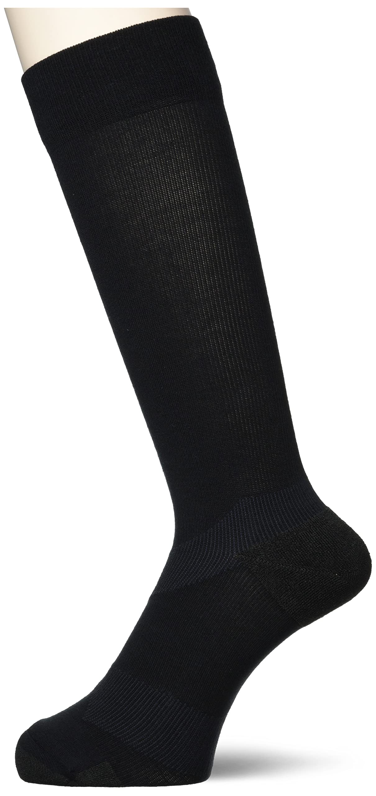 

Descente MoveSox Crew Socks with Grip Antibacterial and Odor Sizes Support, Resistant, Black, 22-24