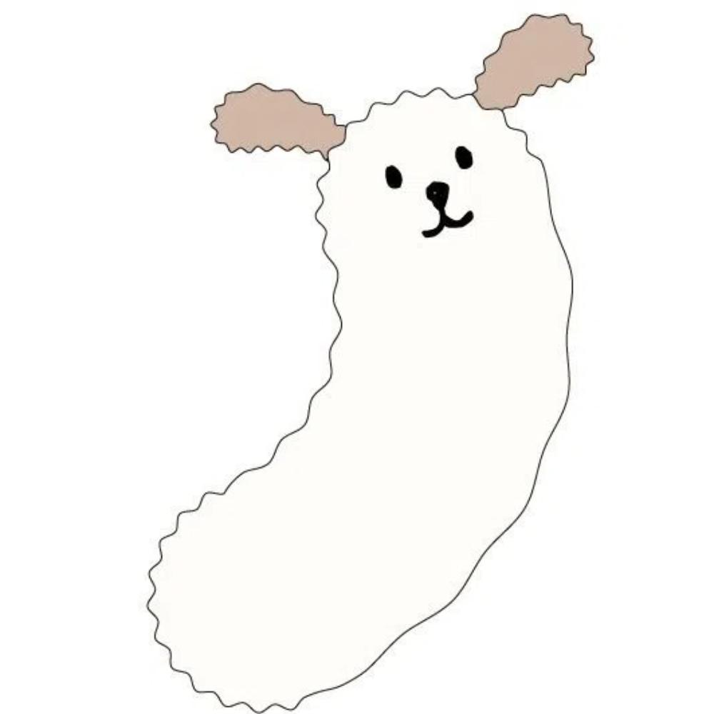 

U-Shaped Pet Little Pillow Fashion Pet Sleeping Mat Warm Dog Cat Headrest Deep Sleep white and khaki ears