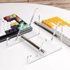 Clear Acrylic Tiers Keyboards Holder Detachable Modern Design Sturdy Platinums Iron Base For Workspaces Organization