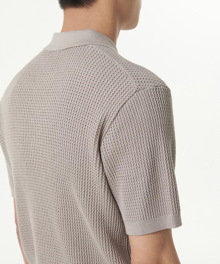 Musinsa Standard Crocheted Knitted Polo Shirt [Mushroom]