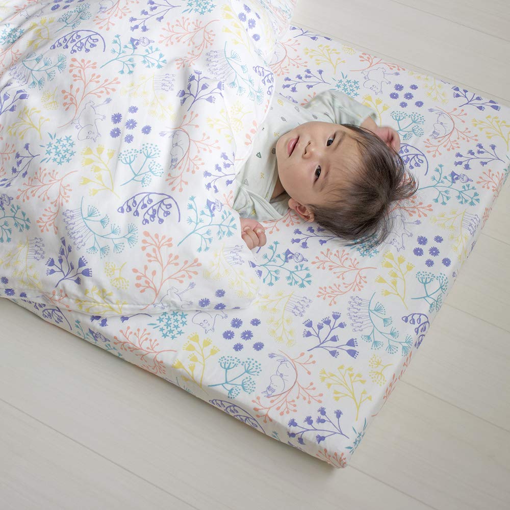 Mumin Doppelgaze Hängedecke Baby Made in Japan Doppelgaze x (Picknick Weiß) (102 128 cm)