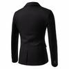 Spring Autumn Men's Single Button Slim Fit Blazers Smart Casual Turn-Down Collar Suit Jacket Men Formal Wedding Blazers Outwear