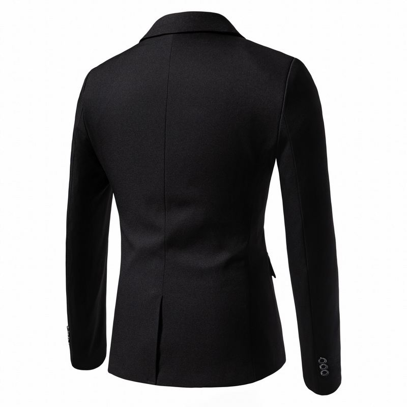 Spring Autumn Men's Single Button Slim Fit Blazers Smart Casual Turn-Down Collar Suit Jacket Men Formal Wedding Blazers Outwear