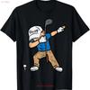 Dabbing Golfer Funny Golfing Dad Unisex Boys Kids Youth T Shirt Vintage Casual Slightly Top For Everyday Wear