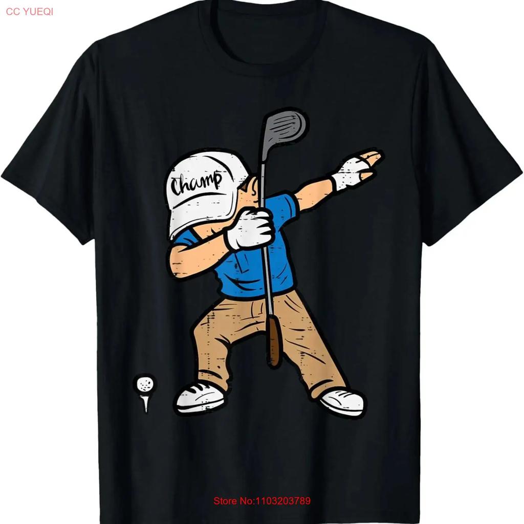 Dabbing Golfer Funny Golfing Dad Unisex Boys Kids Youth T Shirt Vintage Casual Slightly Top For Everyday Wear