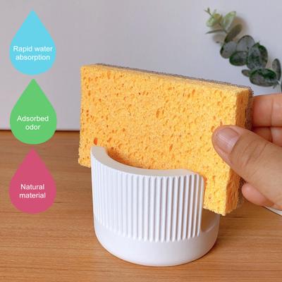 Diatomaceous Earth Sponge Holder Moisture Absorbing Quick Drying Reusable Kitchen Sink Sponge Rack
