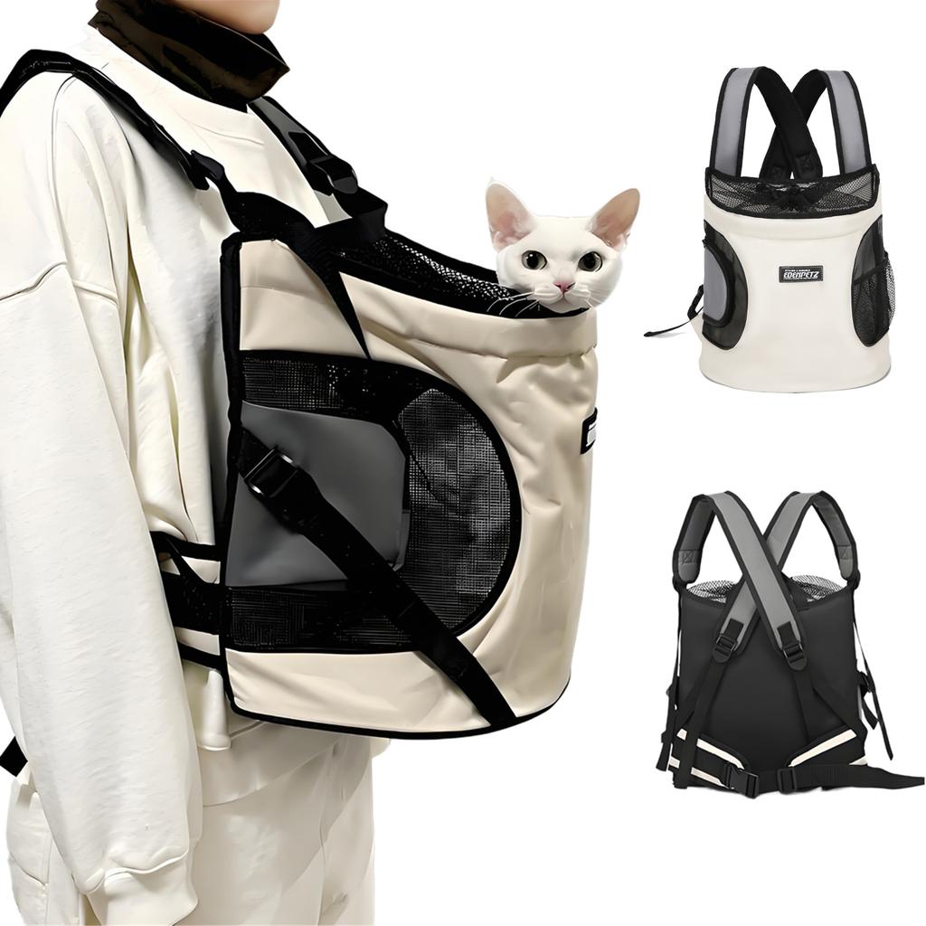 !pet Cat Dog Chest Backpack,puppy Kitten Travefront Carrying Tote Bag,breathable Portable Pet Backpack