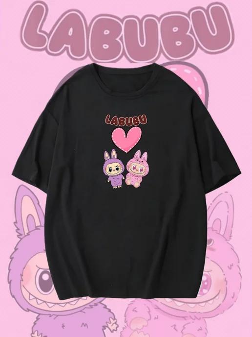 Oversized T-shirt with a Labubu print S