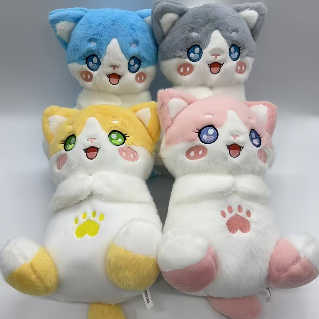 Soft Luminous Breathing Cat Plush Doll Cute Stuffed Animals Kawaii Plush Toy For Adult Home Decor Sleeping Companion Holiday