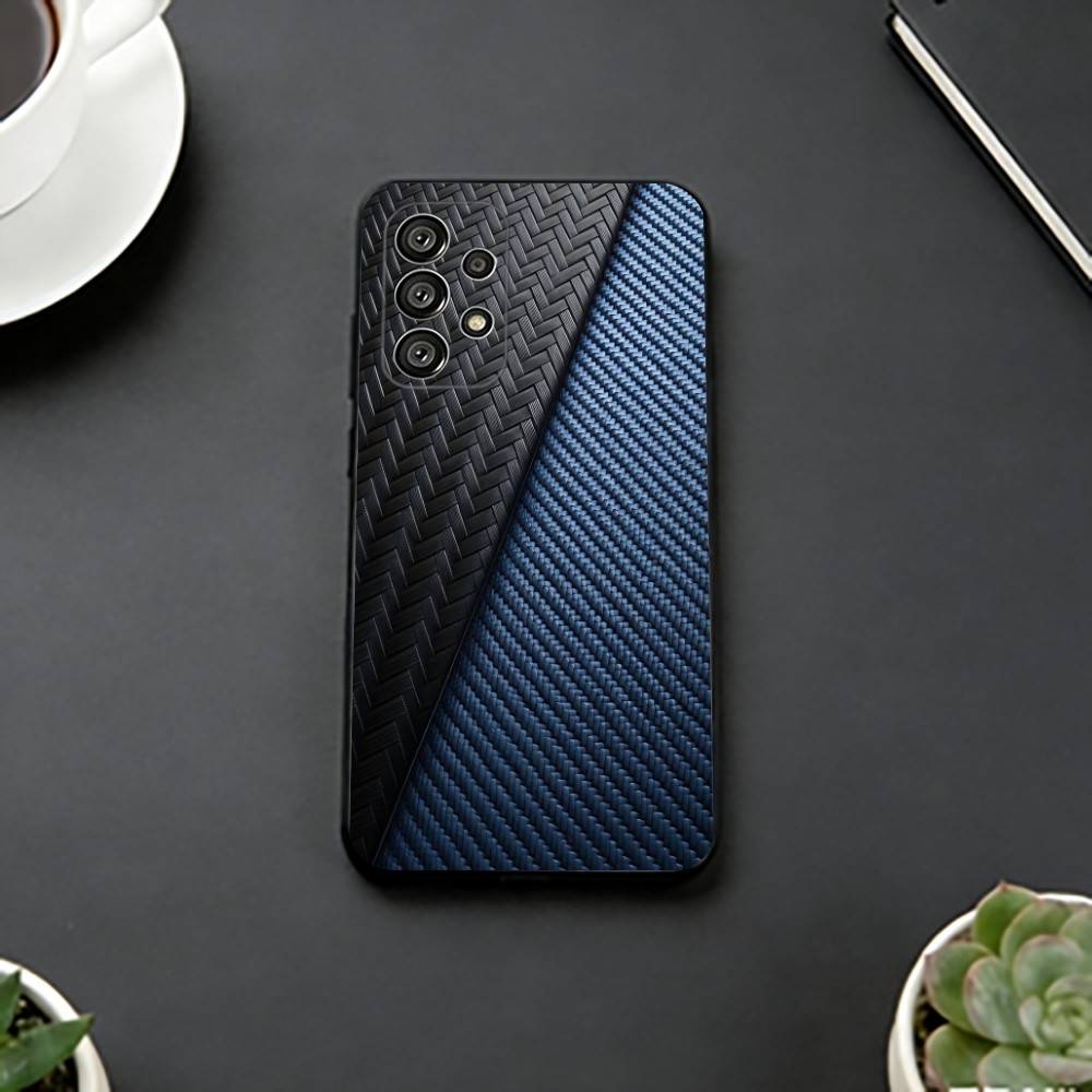 Car Carbon F-fibre Phone Case For Samsung S25,S24,S21,S22,S23,S30,Ultra,S20,Plus,Fe,Soft Silicone Black Cover