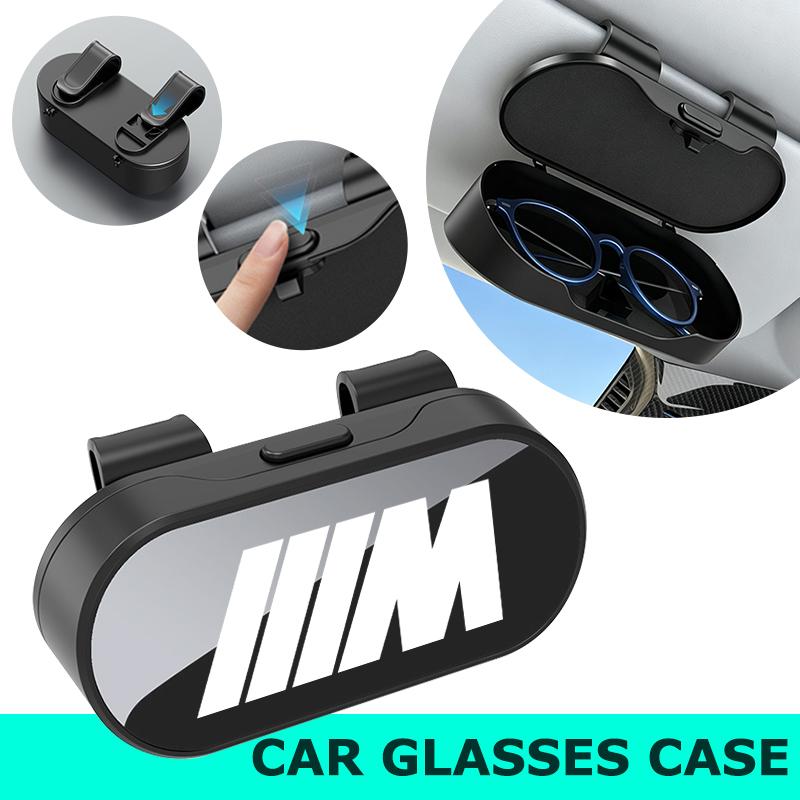 Car Sun Visor Glasses Holder Scratch Resistant Glasses Storage Case For BMW 1 3 5 7 Series M F01 F20 F10 F13 E52 E53 E60 E93