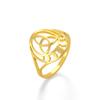 Titanium Steel Hollow Sun Moon Celtic Knot Ring Fashion Minimalist Trendy Jewelry