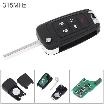 Portachiavi con chiave remota OHT01060512 con accesso senza chiave a 5 pulsanti 315 Mhz per Chevrolet Buick GMC