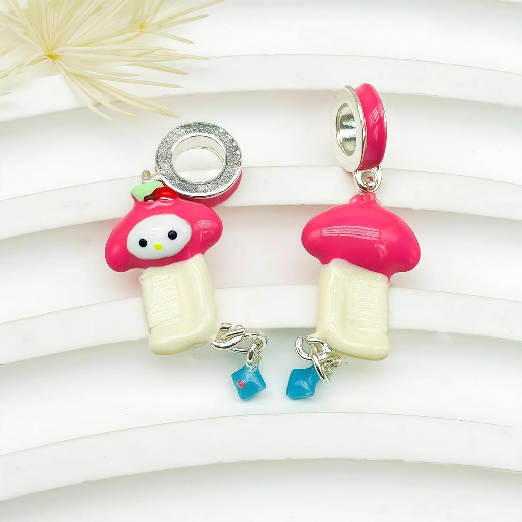 DIY Hand-Painted Pacha Dog Anime Beads for Cute Jewelry Making