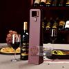 Borsa regalo in pelle per bottiglie di vino singole o doppie