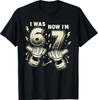 7e Verjaardag Ik was 6 Nu ben ik 7 Zes Zeven 6 7 Meme T-shirt