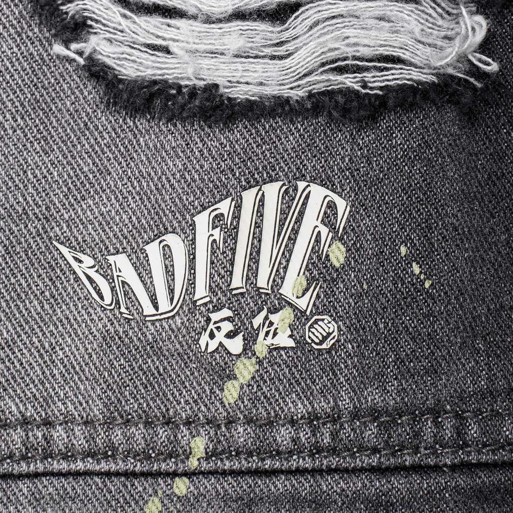 Li Ning Badfive Ripped Loose Straight Comfortable Casual Pants Men Bottoms Slate-Gray AKXU017-1