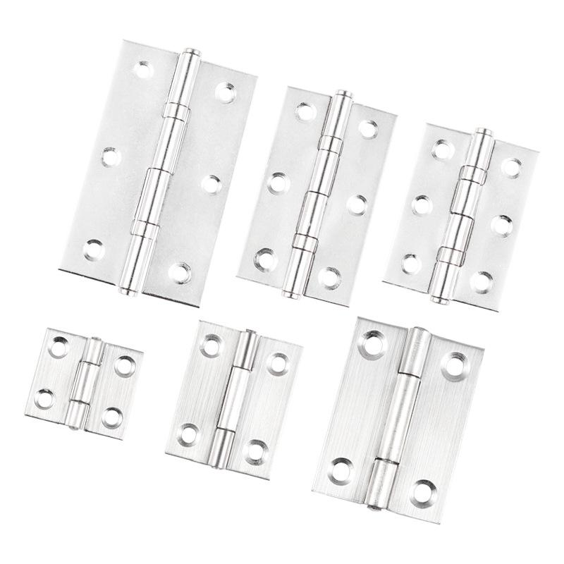 Miniaturowe płaskie zawiasy ze stali nierdzewnej do drzwi szafek drewnianych - rozmiary: 1, 1,5, 2, 2,5, 3, 4 cale