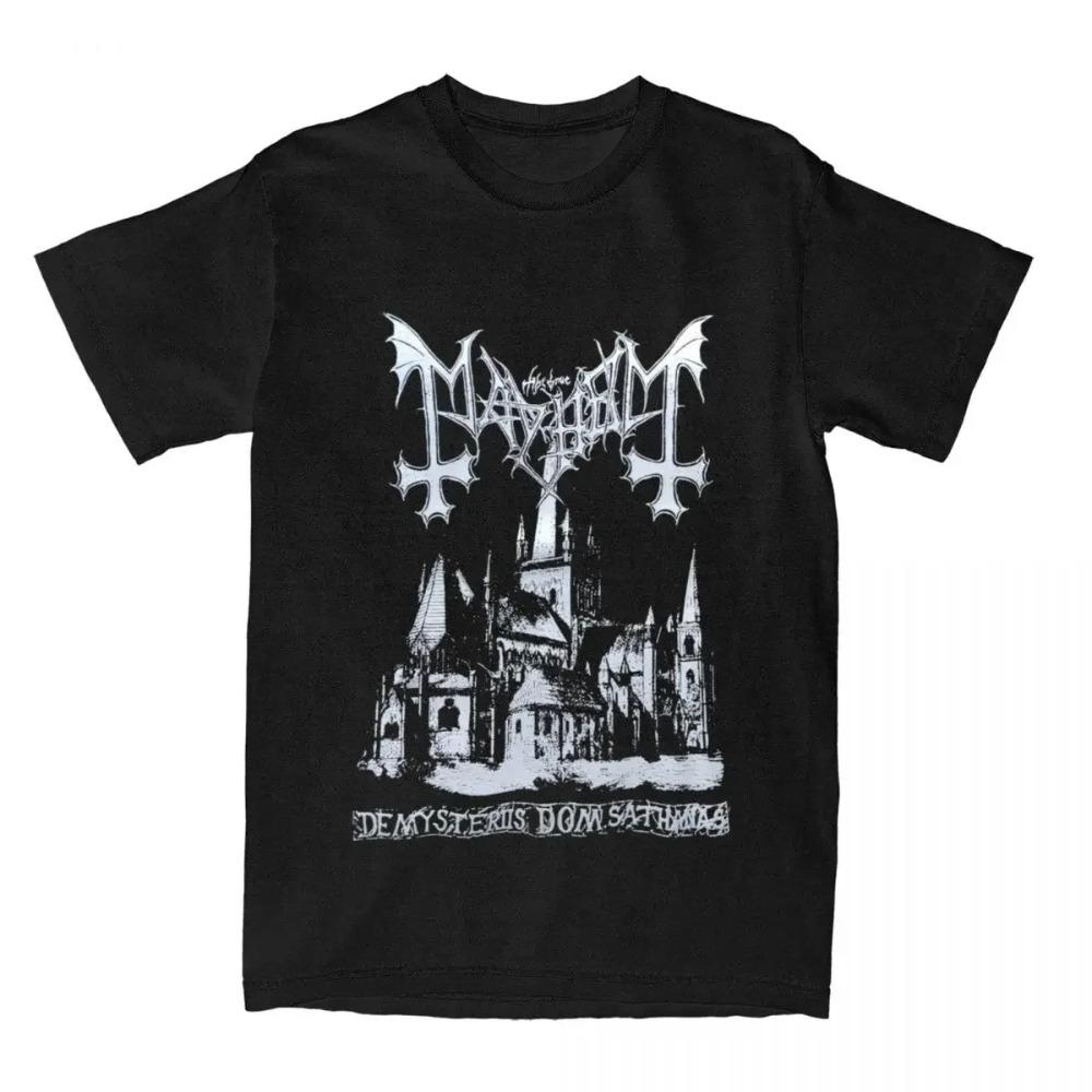 Mayhem Deathcrush Euronymous Dead Varg Men Women's T Shirt Merchandise Funny Tees Round Neck T-Shirt Pure Cotton Unique Clothing