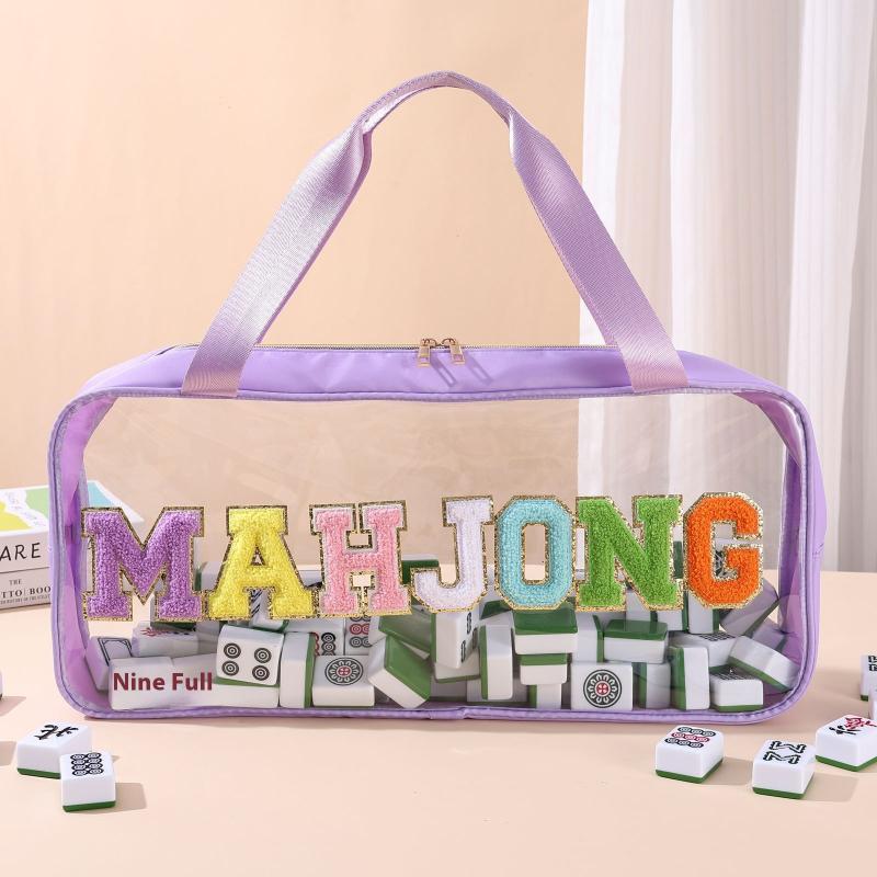 Borsa Impermeabile per Piastrelle da Mahjong Porta Piastrelle da Mahjong Grande Organizzatore Portatile Custodia per Studio Aziendale Casa Viaggio Adulti Adolescenti